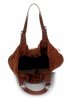 GEANȚĂ DIN PIELE shopper bag Genuine Leather maro 605
